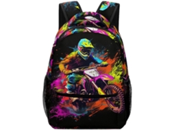 Mochila Escolar Para Motocross, Ideal Meninos, Meninas E Adolescentes.