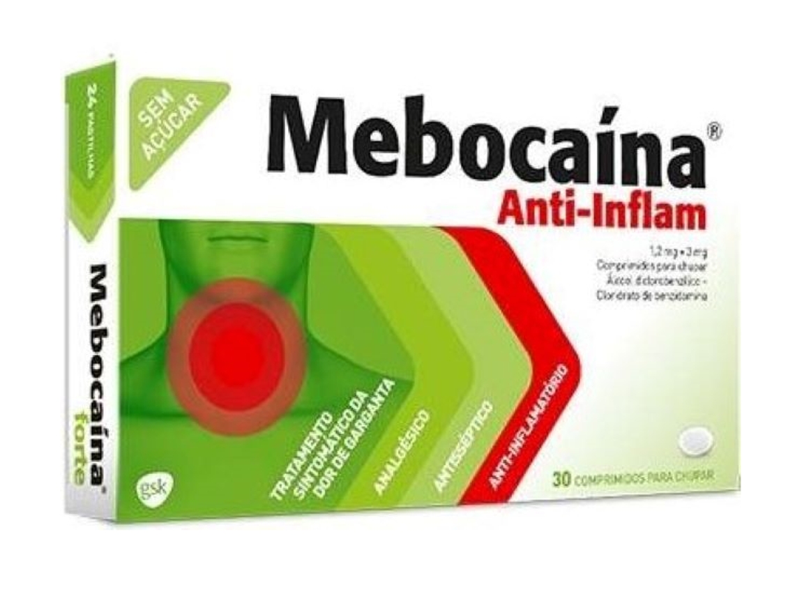 MEBOCAÍNA Anti-Inflam Para Chupar (30 Comprimidos)