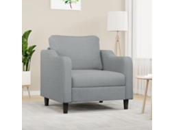 Vidaxl Poltrona Tecido 60 Cm Cinzento-claro