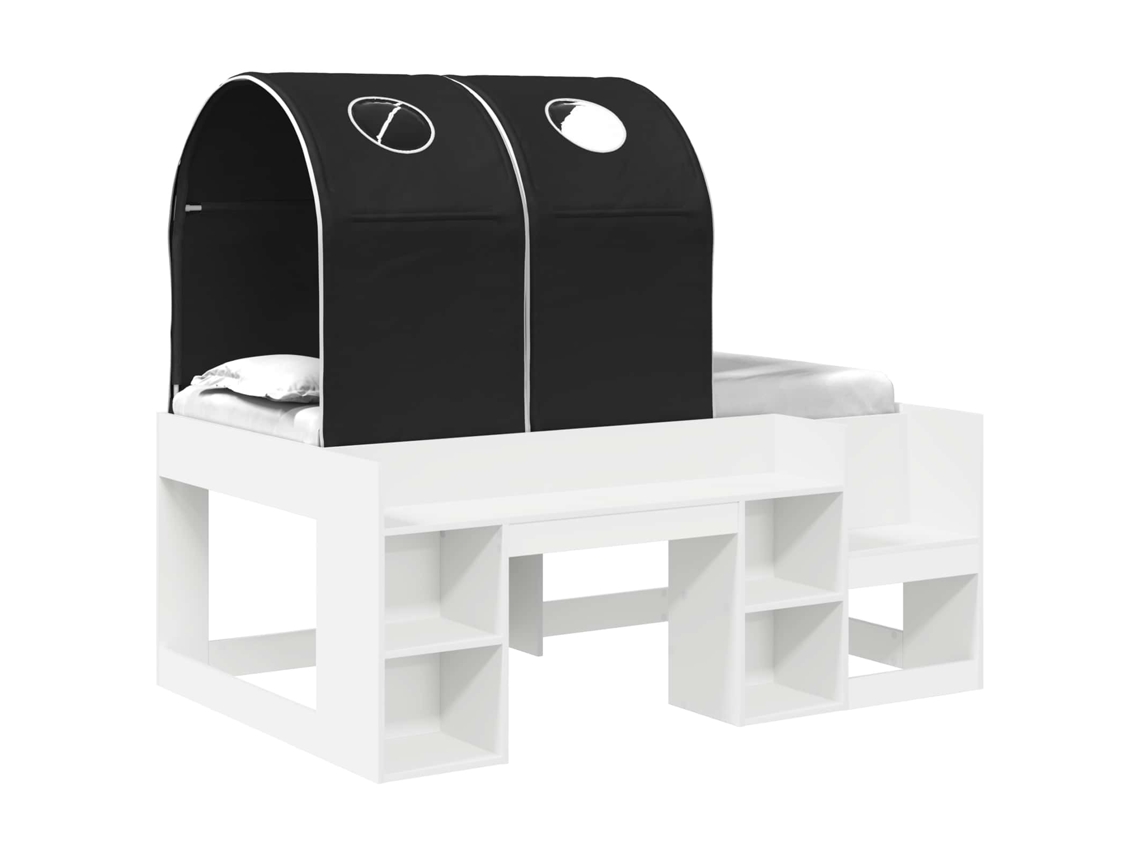 Conjunto 3 Estrutura Da Cama Vidaxl Branco Derivados De Madeira (80 X 160 Cm)