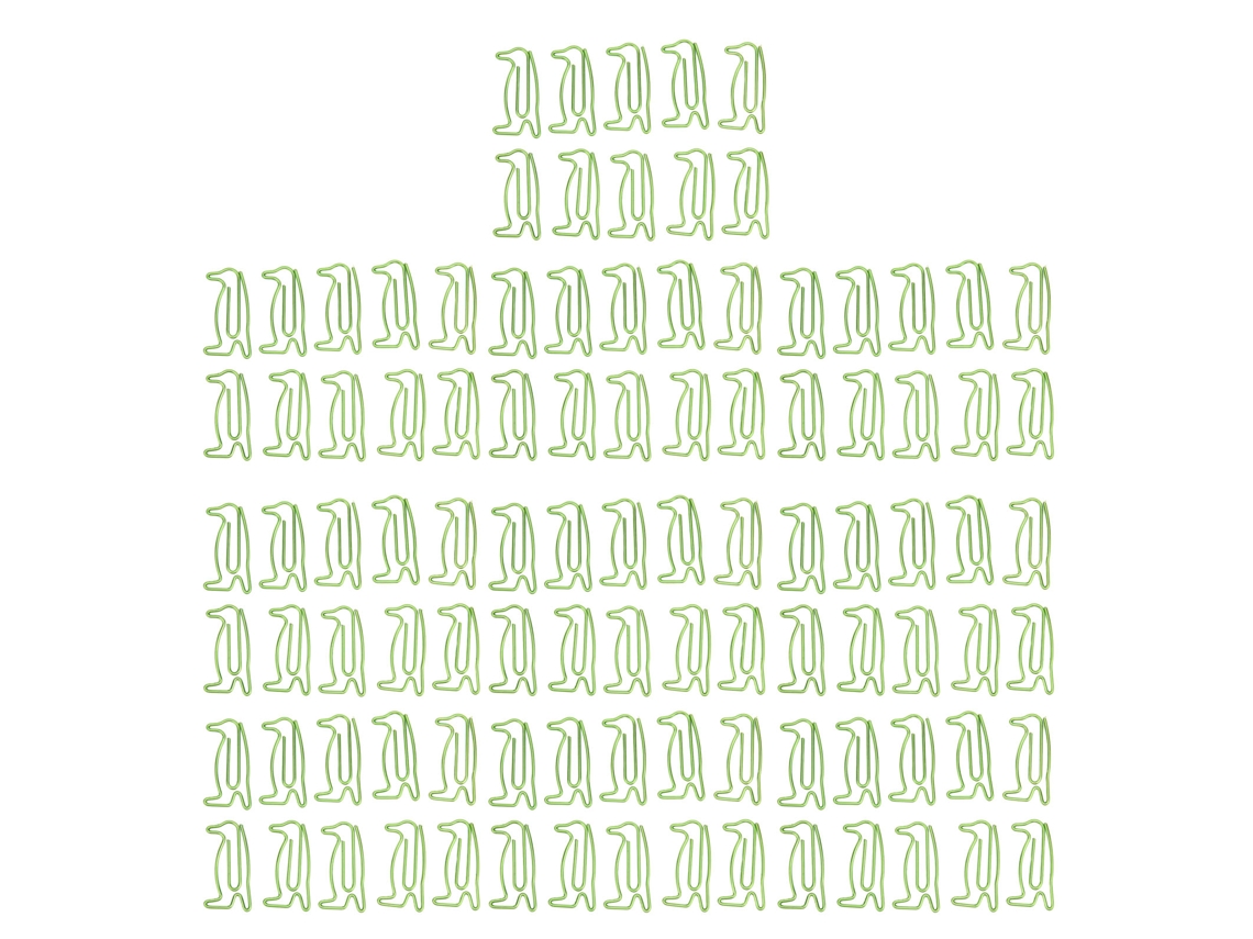 100 Clips Metálicos Pequenos, Leves E Portáteis Em Formato De Pinguim, Para Escritório, Com Processo De Galvanoplastia.