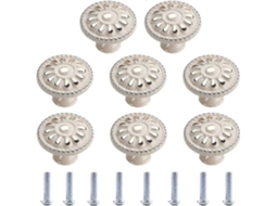 Conjunto de 8 Puxadores Redondos para Gavetas BRILVIBERA