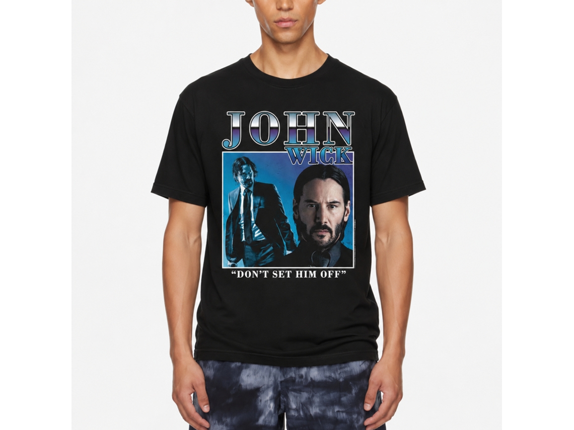 Rockinstone John Wick Duo Image Box Black Adult T-shirt Size:xxxl