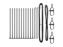 Poste De Cerca 13 Pcs Cinzeto Aço