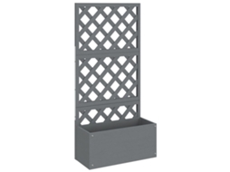 Trellis Planter, Trellis Planters Vidaxl Cinzeto Wpc (65 X 33 X 135 Cm)