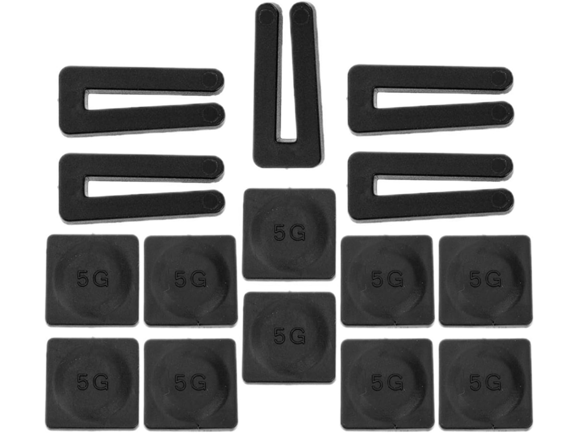 Kit De Balanceamento Para Ventilador De Teto, Pacote Com 5 Unidades, Em Epóxi Preto E Metal |
