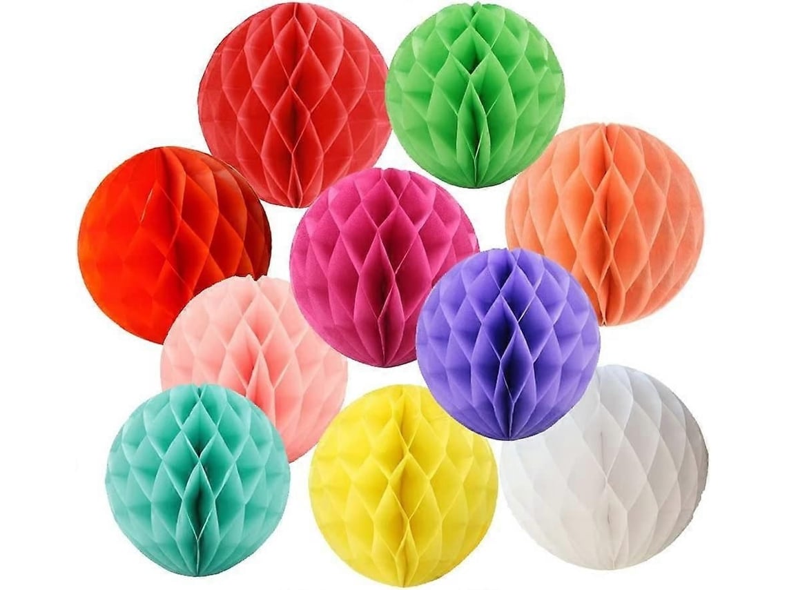 Enfeite De Papel Honeycomb De 6 Polegadas, Pompons De Papel Para Decoração, Diy-sdcy