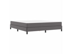 Conjunto 1 Estrutura Da Cama Vidaxl Cinzento Tecido (180 X 200 Cm)