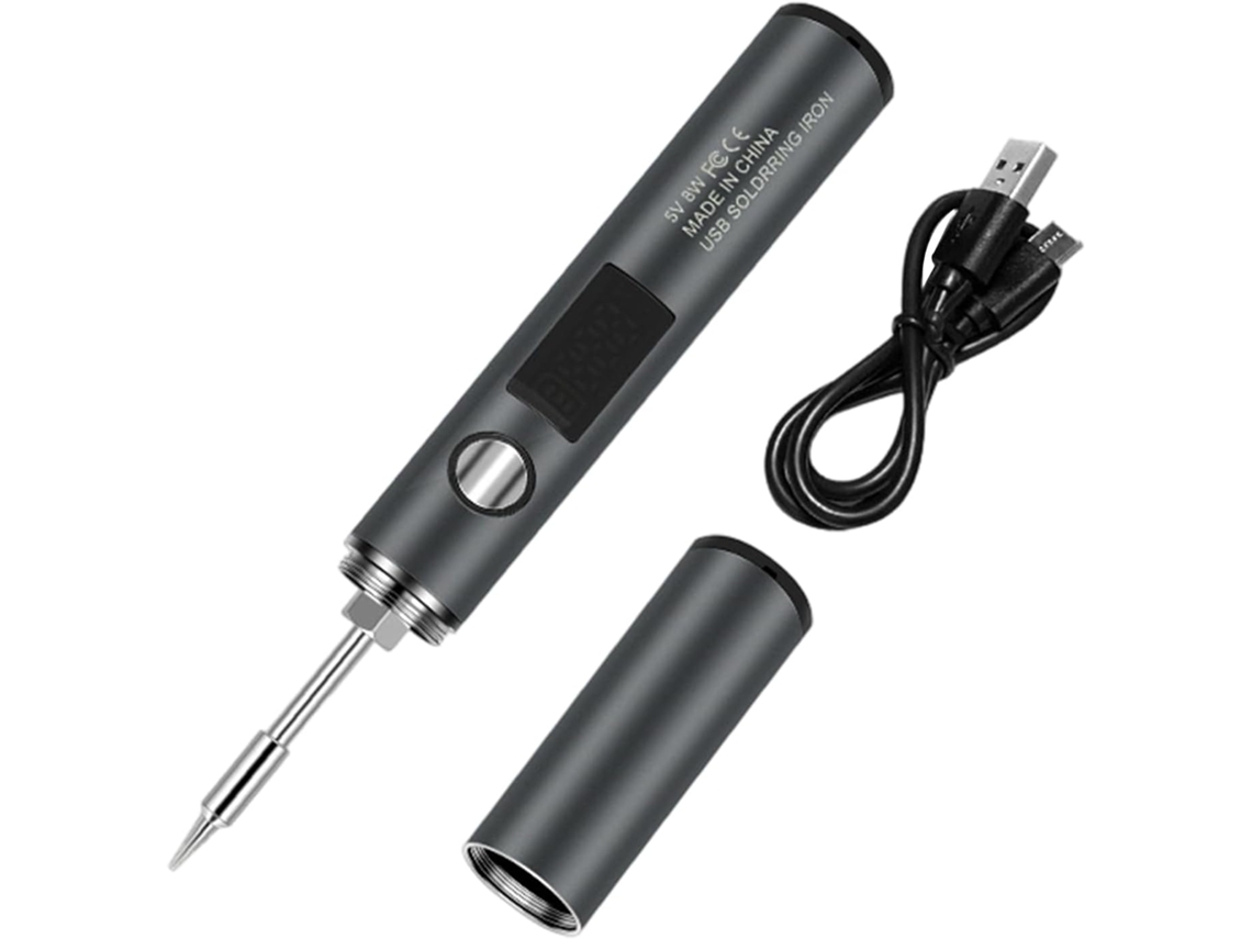 Ferro De Soldar Usb Recarregável Com Aquecimento Rápido.