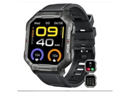 Smartwatch YIZHOOD Te45 Android e Ios Preto