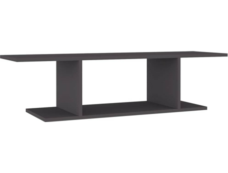 Móvel de TV para parede 103x30x26,5 cm cinzento