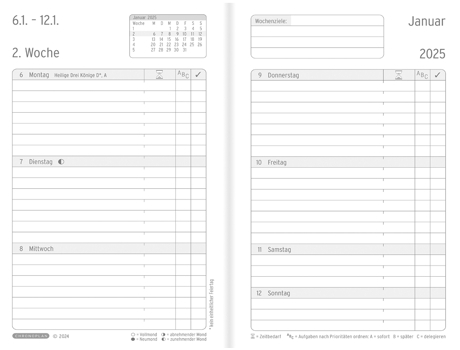 Calendário de Bolso CHRONOPLAN Business Edition 2025 Mini