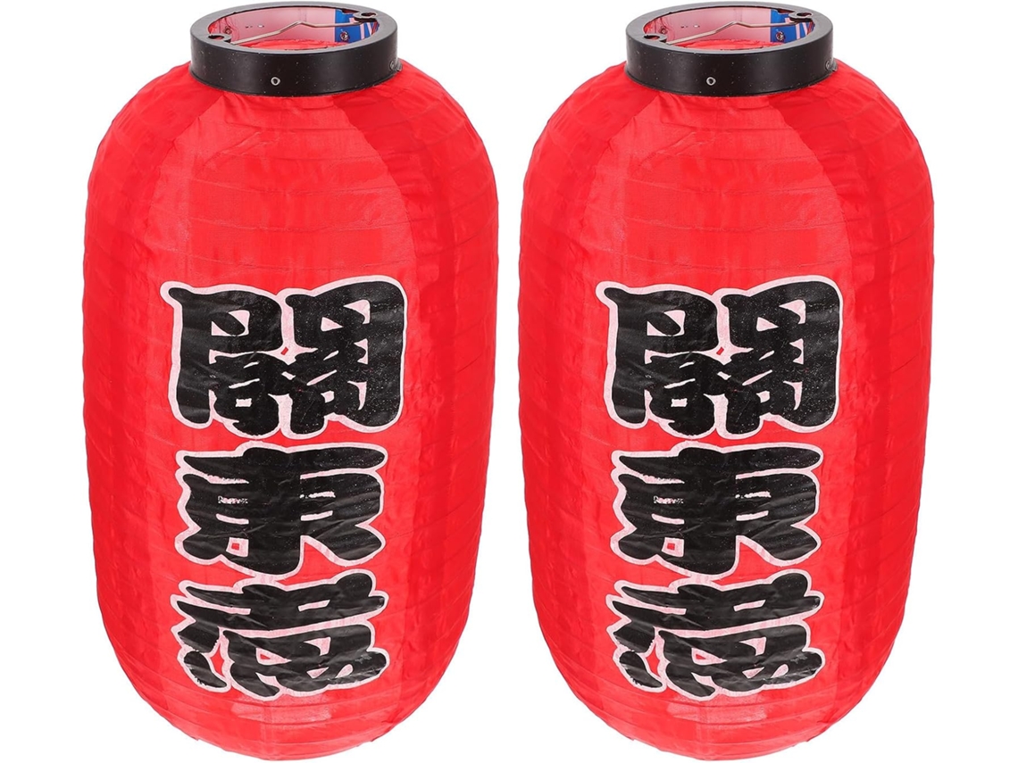 Conjunto De 2 Lanternas Decorativas Japonesas Dobráveis