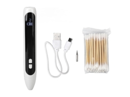 Caneta De Remoção De Verrugas E Manchas 12 Marchas Com Tela Lcd Para Cuidado Com A Pele