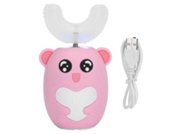 Escova de Dentes Elétrica em Formato U para Crianças 2 a 12 Anos, Limpeza Dental Infantil Silicone Mac Io, Cuidado Bucal Suave GOKOCO