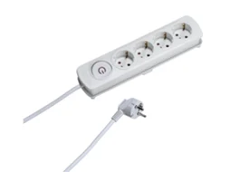 Extensão 4T VIVANCO Com Interruptor 2.5M (Branco)