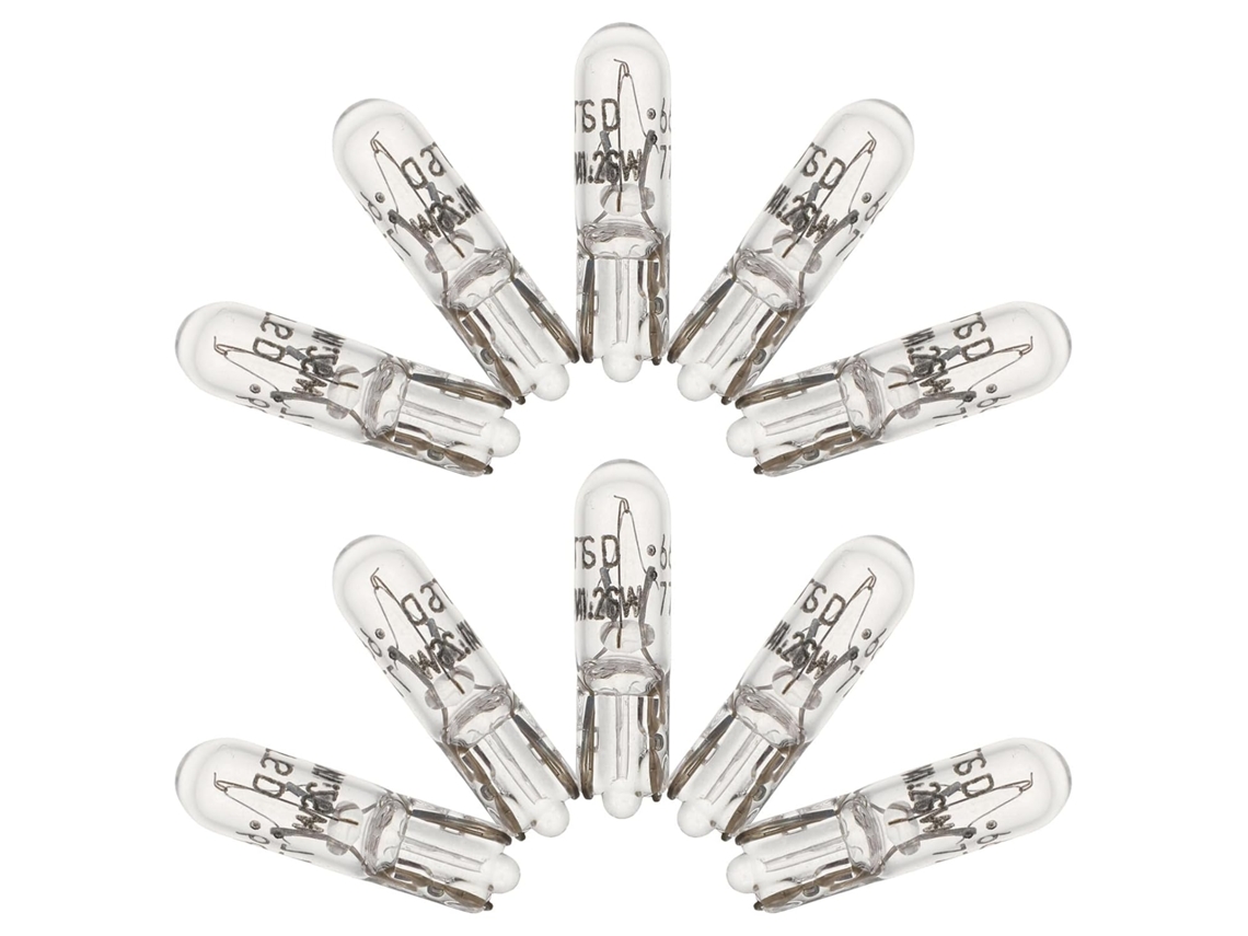 Lâmpadas T5 12v 1,2w Com Base Grande Para Luzes De Freio.