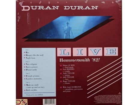 Vinil Duran Duran Hammersmith `82! (2Lp Vinil Dourado) Capa Dupla (Rsd 2022)