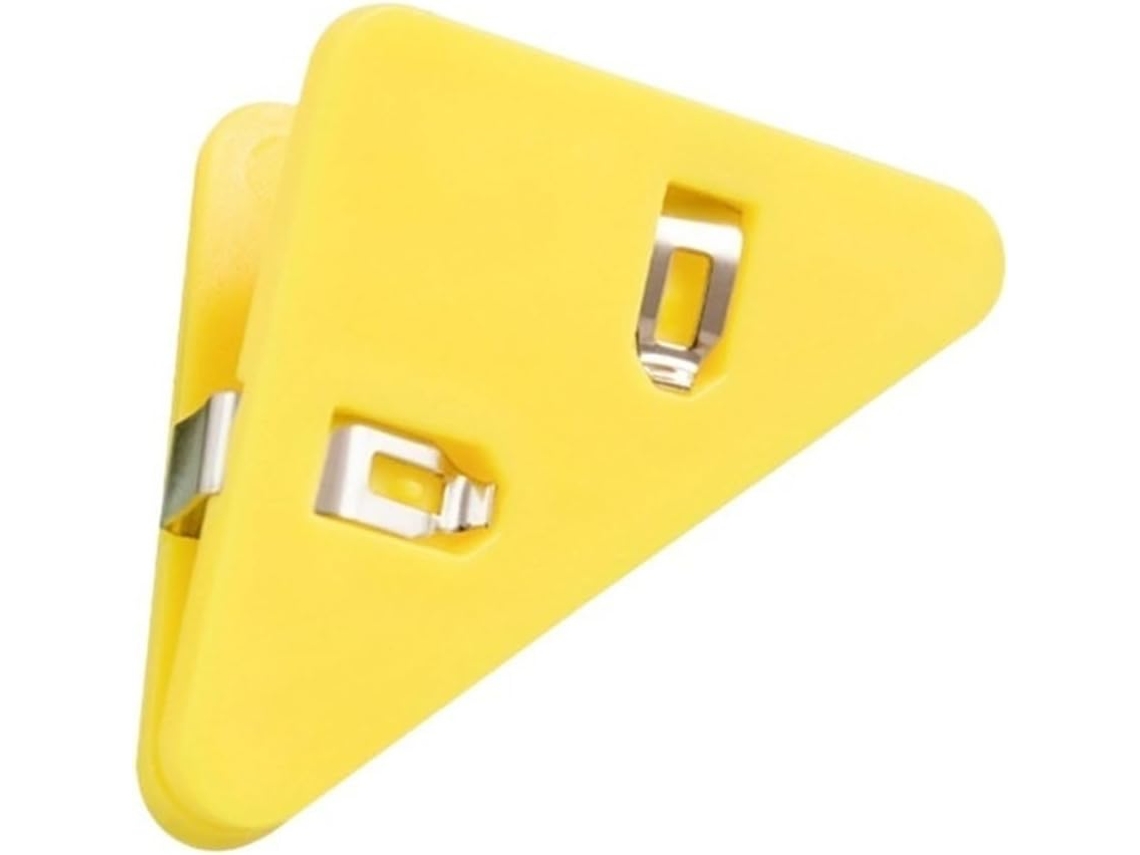 Conjunto de 10 clipes triangulares sólidos Argola com presilhas de borda, clipes organizadores de mesa e artigos.