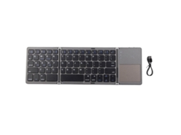 Aetheria teclado Bluetooth Portátil Dobrável com Touchpad Rechargeável 3.0 para Ios/windows/android Preto