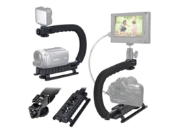 Estabilizador De Mão Com Suporte Para Smartphone Vídeo, Punho Vídeo Câmeras Dslr Canon, Nikon, Sony, Panasonic, Pentax E Olympus.-aquaforge