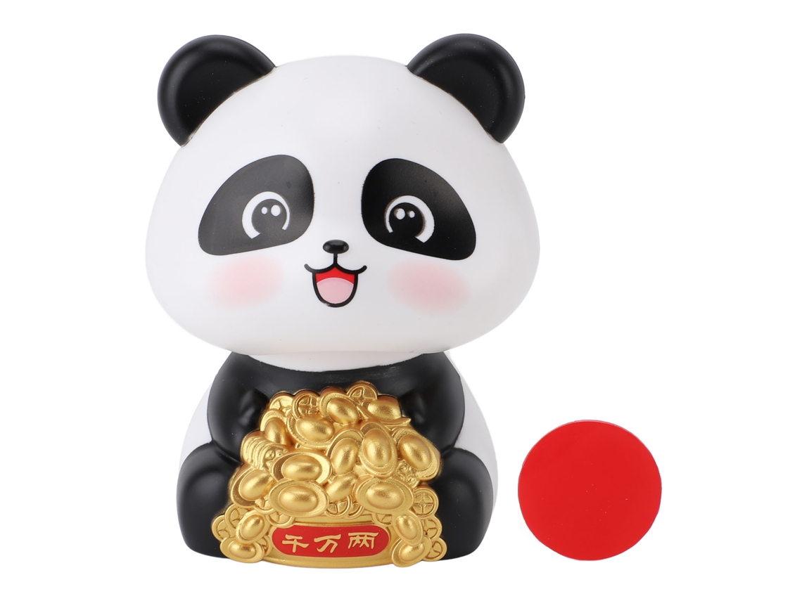 Estátua Panda Solar Laxiscreed Para Sorte E Proteção Na Sua Casa