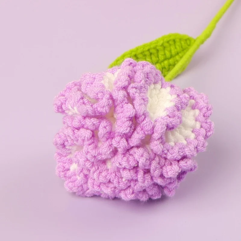 Buquês De Crochê, Flores Artificiais Trançadas À Mão, Buquês De Tricô, Presentes
