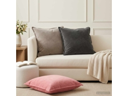 Vidaxl Almofada Com Travesseiro Houten 2 Unid. Rosa Veludo