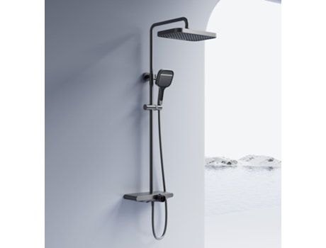 Conjunto De Chuveiro Rea Bari Titanium