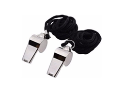 Apito de aço inoxidável com cordão para esportes