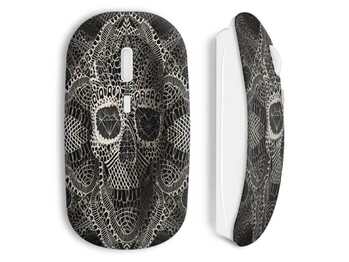 Mouse Sem Fio Em Formato De Crânio