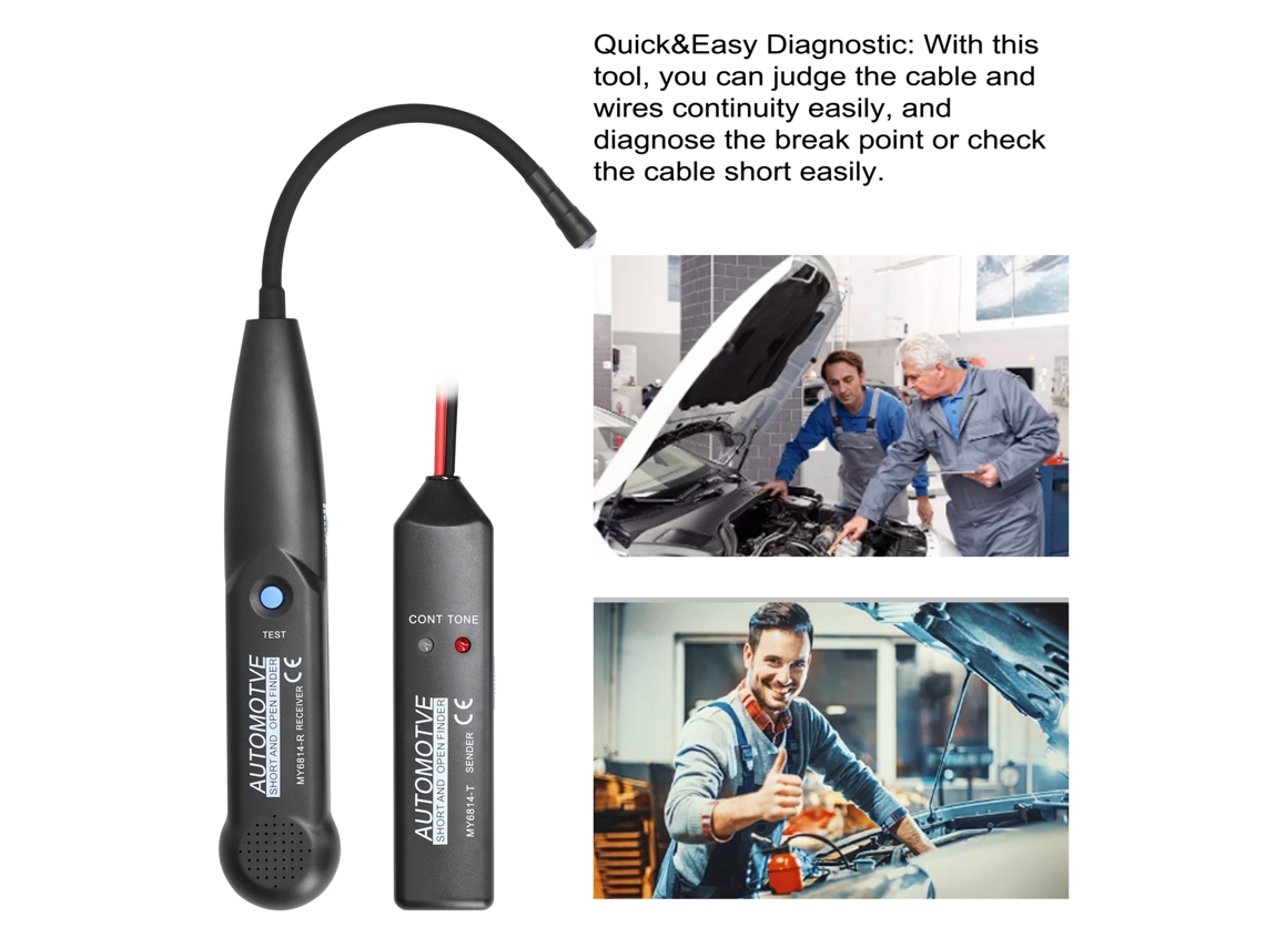 Testador De Circuito E Detetor De Curto-circuito Automotivo
