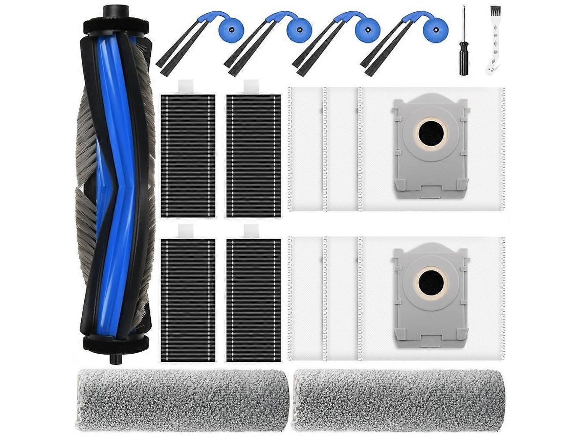 Kit De Acessórios Para Aspirador Robô X9 Pro Omni, Escova Principal, Saco De Pó, Filtro Hepa, Rolo De Limpeza, Escova Lateral B_glo