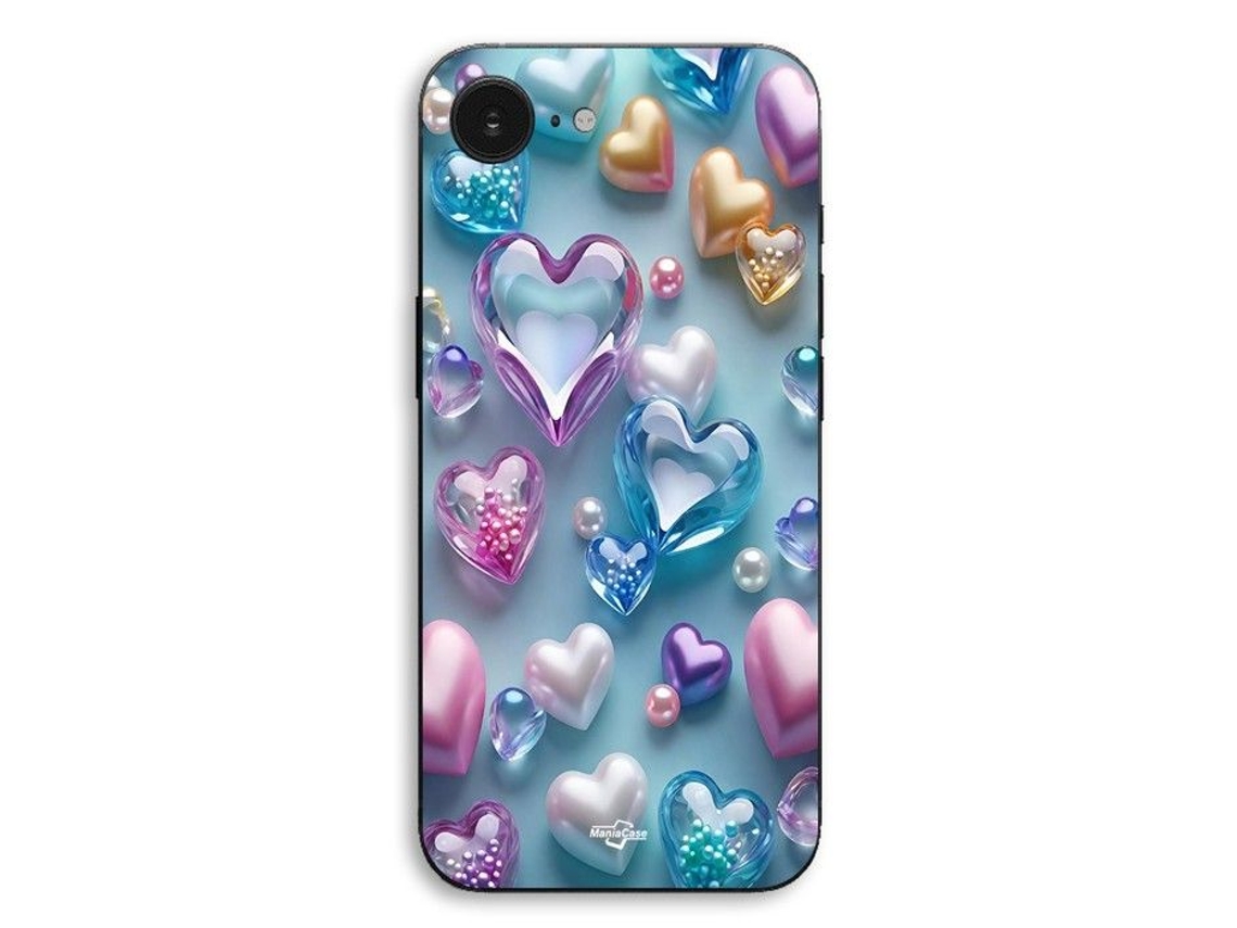 Capa Para Iphone 17 Com Corações Coloridos Maniacase
