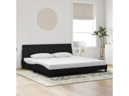 Vidaxl Estrutura De Cama Sem Colchão Hanko 200x200 Cm Veludo Preto