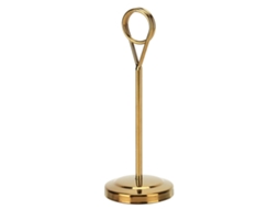 Porta Números Mesa LAXISCREED Aço Inox Dourado 15.5cm