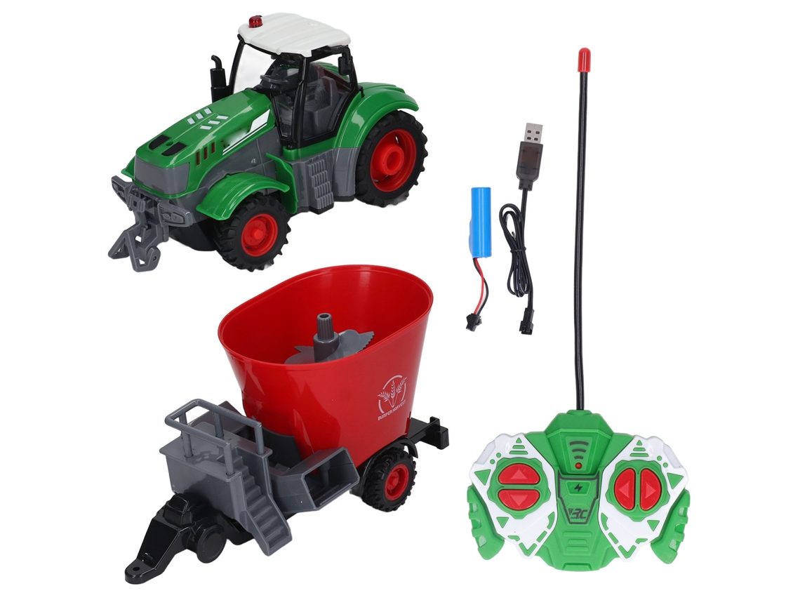 Mali trator de Controle Remoto 4 Canais Simulação Alta Veículo Agrícola Brinquedo Indoor Outdoor