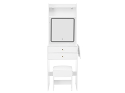 Mesa de Maquiagem Pequena com Iluminação Led e Tampo Dobrável ORBITRA COMMERCE