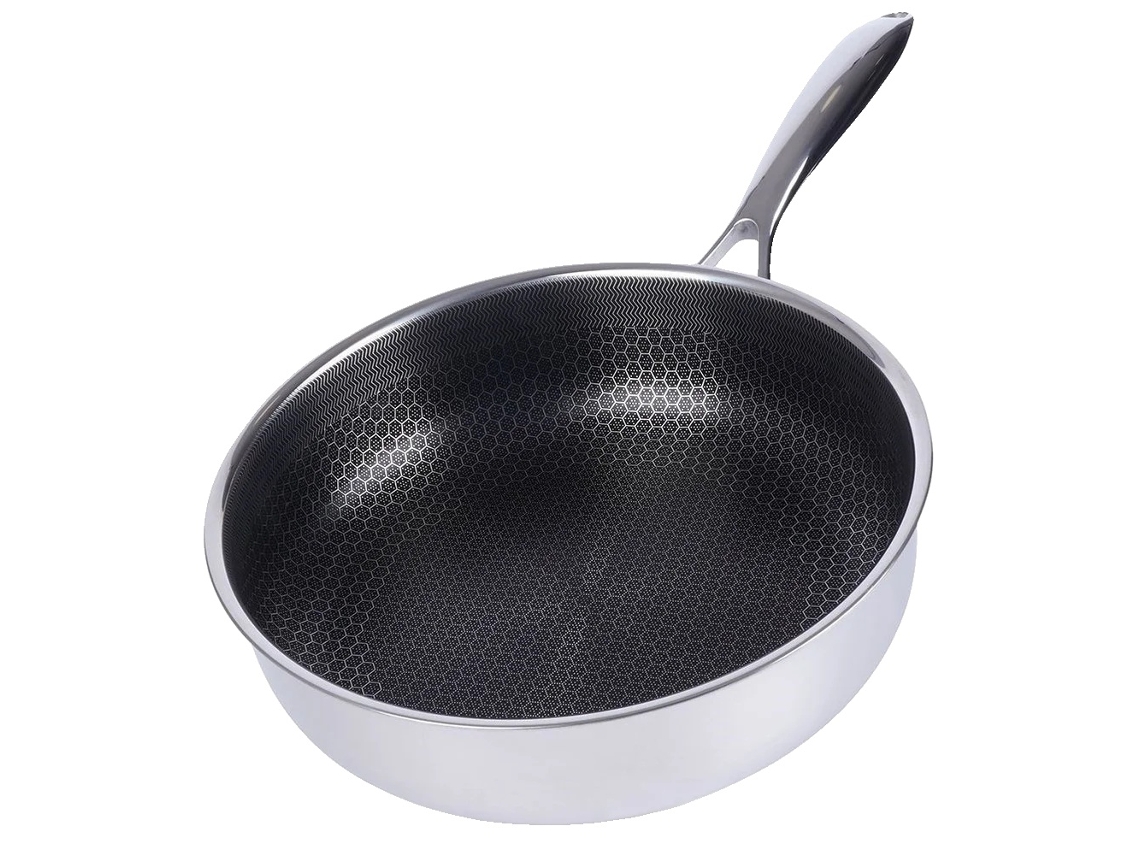 Panela Profunda, Aço Inoxidável, 26 Cm De Diâmetro, Segura Para Forno Até 260 °c, Cabo Ergonômico Oem