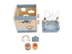 Walshlxq cubo de Atividades de Madeira para Bebês e Crianças, Brinquedo Educativo Multifuncional com Cores Vibrantes para Promover a Cognição