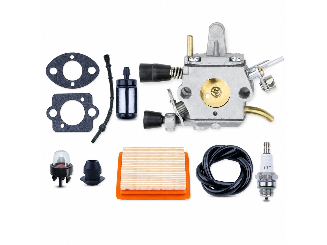 Kit De Carburador Compatível Com Roçadoras Stihl Fs120, Fs200, Fs250 E Fs300, Ref. 4128-129-0900