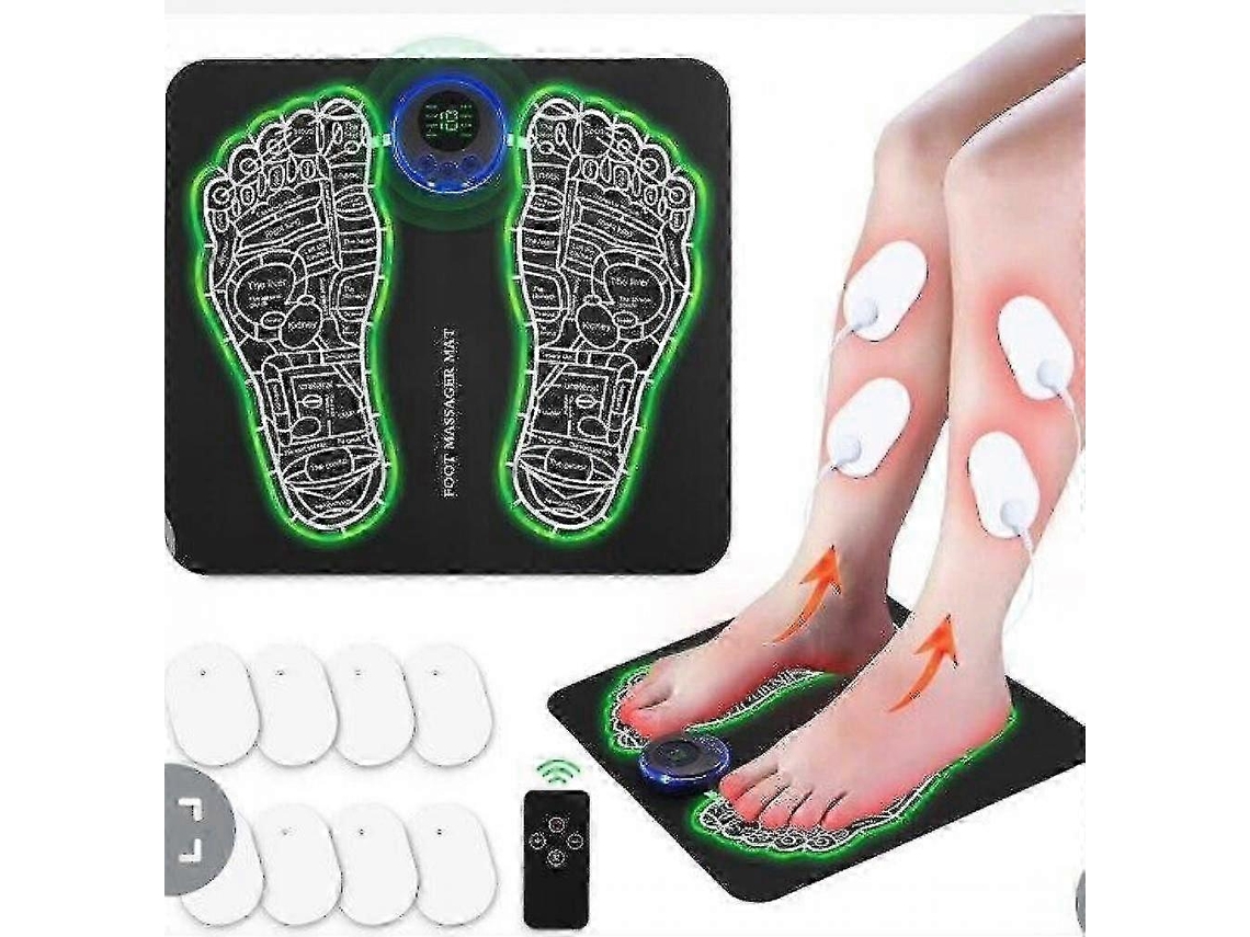 Lurelia Tapete Massageador Ems Para Pés, Controlo Remoto, Relaxamento Muscular, Circulação Pernas, Casa Escritório