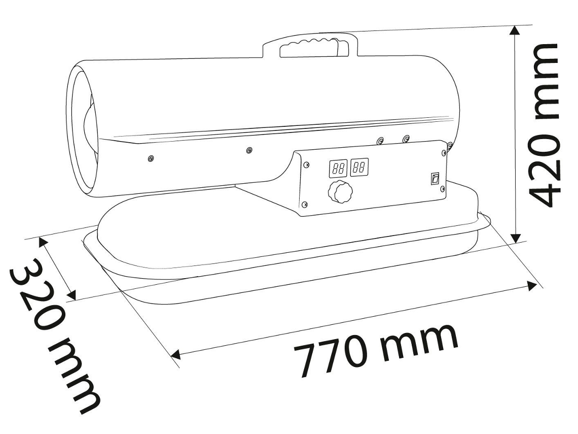 Aquecedor de óleo 20kw Neo Tools 90 080