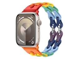 Bracelete Para Apple Watch 38/40/41/42mm Arco-íris Cuich