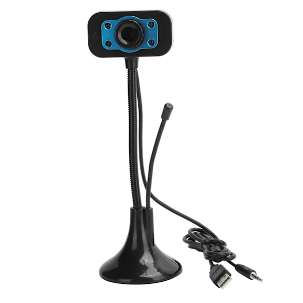 Webcam Usb, Com Microfone E Foco Manual, Para Computador E Videoconferência