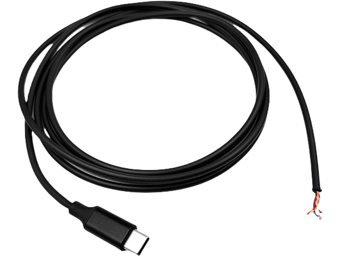 Cabo Usb-c Macho Para Fio Desencapado De 100/200/300 Cm Fone Ouvido,