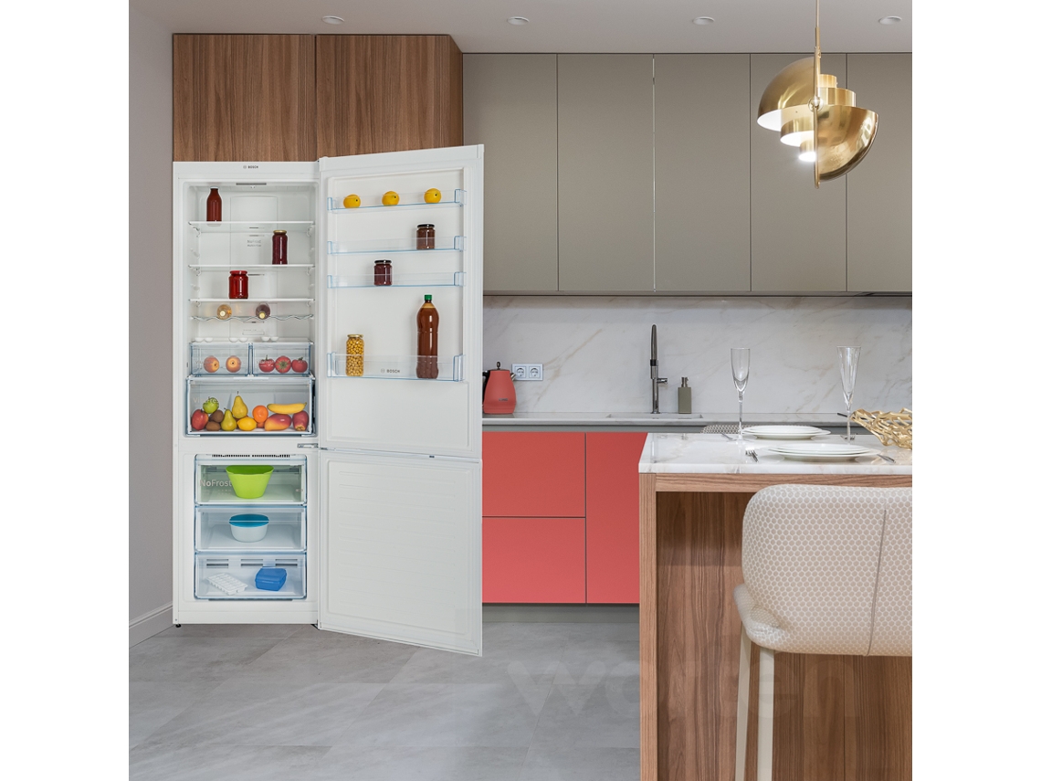 Frigorífico Combinado BOSCH KGN49XWEA (No Frost - 203 cm - 438 L - Branco)