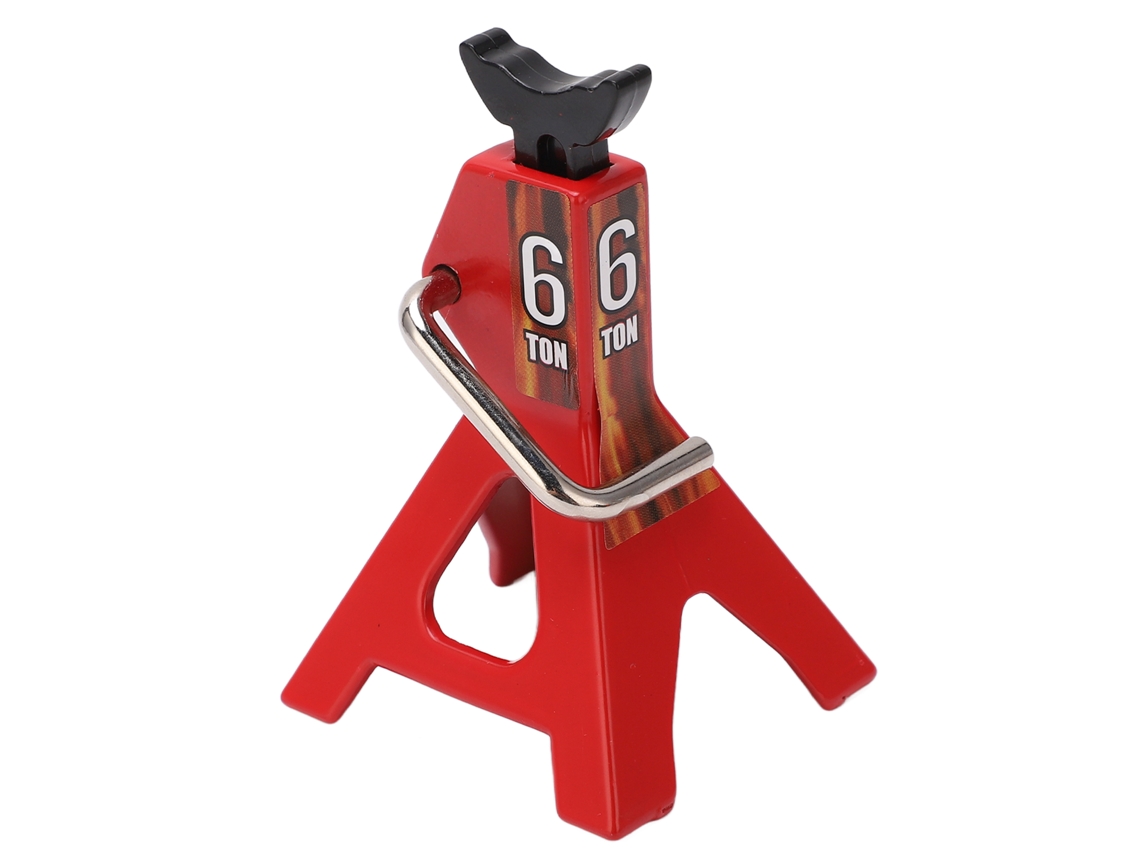 Mali suporte de Maca para Carro Rc Ajustável em Altura Acessório Decorativo Mini Maca de Levantamento para Carro Rc 1/10 Vermelho