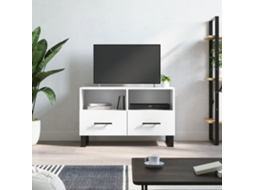 Vidaxl Móvel P/ Tv 80x36x50 Cm Madeira Processada Branco