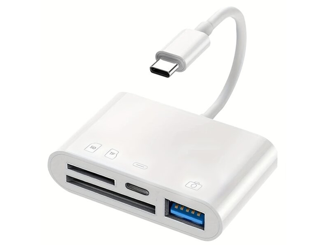 Leitor De Cartão De Memória Usb C 4 Em 1 Com Função De Carregamento. Tadvyyvayotoy